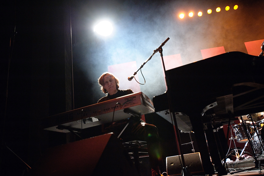 Janos Bajtala on piano at Autour du Zinc Festival, Beauvais, France